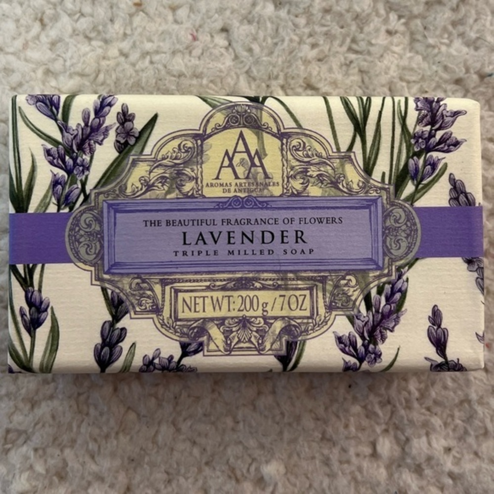 AAA by Somerset Toiletry Floral Triple-Milled Luxury Soap Bar - Lavender